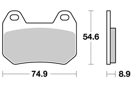 Sbs Jarrupalat Ceramic - Duell MP varaosat ja tarvikkeet - 124103 - 1