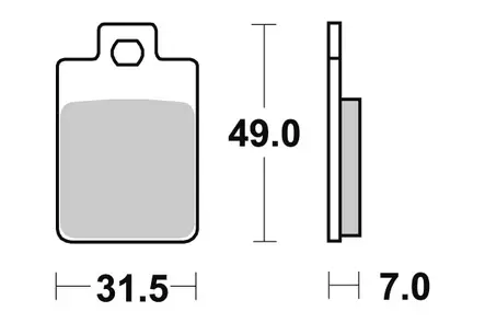 Sbs Jarrupalat Ceramic (712HF) - Duell MP varaosat ja tarvikkeet - 124473 - 1