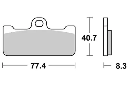 Sbs Jarrupalat Racing Sintered - Duell MP varaosat ja tarvikkeet - 123733 - 1