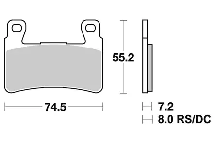 Sbs Jarrupalat Sintered - Duell MP varaosat ja tarvikkeet - 123533 - 1
