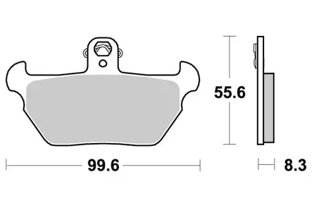 Sbs Jarrupalat Sintered - Duell MP varaosat ja tarvikkeet - 123693 - 1