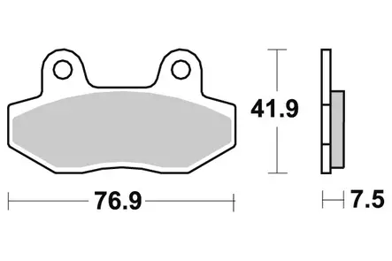 Sbs Jarrupalat Sintered - Duell MP varaosat ja tarvikkeet - 123973 - 1