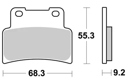Sbs Jarrupalat Sintered Eteen - Duell MP varaosat ja tarvikkeet - 123843 - 1