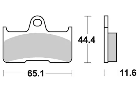 Sbs Jarrupalat Sintered Offroad - Duell MP varaosat ja tarvikkeet - 123663 - 1
