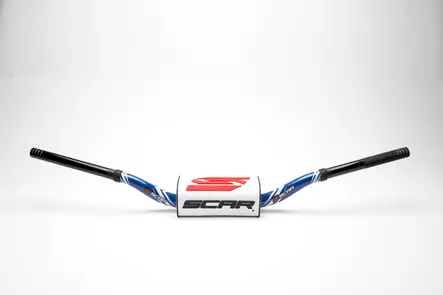 Scar Handlebar O² COLOR Ø28,6 (1 1/8”) - RC - BLUE Bar - WHITE Bar pad - Duell MP varaosat ja tarvikkeet - 75933 - 1
