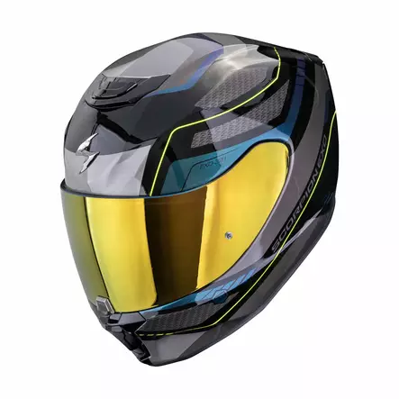 SCORPION Helmet EXO-391 LEO Black-Blue, M - Duell ajovarusteet - 49983 - 1