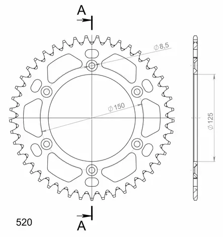Supersprox Alumiini takaratas RAL-990:45 Sininen - Duell MP varaosat ja tarvikkeet - 118483 - 1