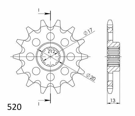 Supersprox Eturatas 125-14.1 - Duell MP varaosat ja tarvikkeet - 119163 - 1