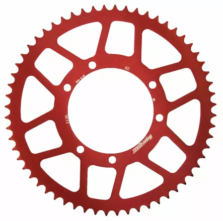 Supersprox Takaratas, Punainen, 60 hammasta (420), Ø100mm, Fantic 50cc 07-19 - Duell mopojen varaosat ja tarvikkeet - 119793 - 1