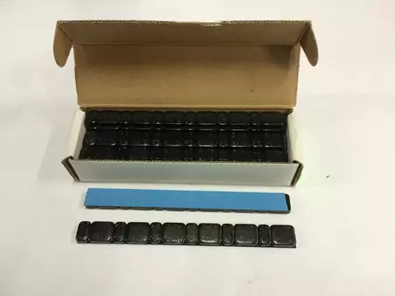 TAS.PAINO BLACK 6x2.5gr + 6x5gr (15kpl) Kork. 5mm Lev.12.2mm (FE) - Duell muut varaosat ja tarvikkeet - 89633 - 1