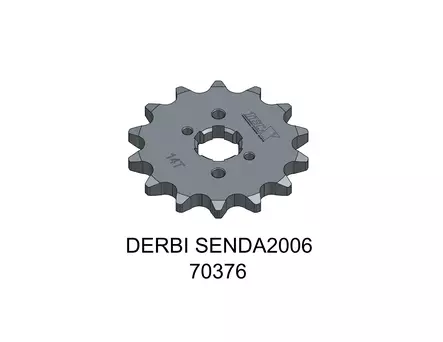 Tec-X Eturatas 14 hammasta (420) Derbi Senda 00- / Aprilia 06- / Gilera 03- - Duell mopojen varaosat ja tarvikkeet - 140413 - 1