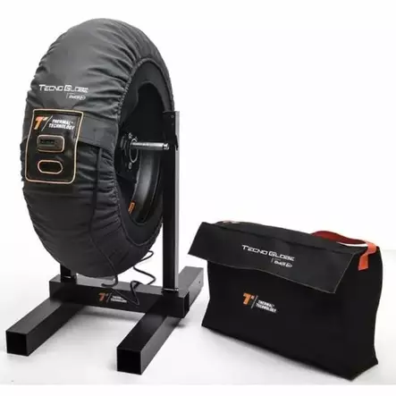 TG TYRE WARMER THERMAL RACE XL BLACK FRONT ONLY - Duell MP varaosat ja tarvikkeet - 66823 - 1