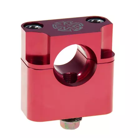 Timeless Ohjaustangon kiinnikepari Punainen 22mm M10 Monkey Type / Pitbike - Duell mopojen varaosat ja tarvikkeet - 114413 - 1