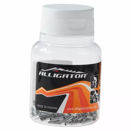 Vaihdevaijerin pääteholkki ALLIGATOR 1.6mm 300pcs/prk - Duell polkupyörien varaosat ja tarvikkeet - 57503 - 1