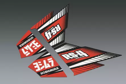 Yoshimura RS-4 MUFFLER DECAL SET (4 pcs) - Duell MP varaosat ja tarvikkeet - 112283 - 1