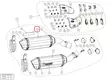 Akrapovic Äänenvaimennin Vasen CA Z1000 2014-2020 - Duell MP varaosat ja tarvikkeet - 68103 - 1