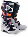 Alpinestars Ajosaapas Tech 7 Musta/Oranssi/Fluo Magenta, 40.5 (7) - Duell ajovarusteet - 38553 - 1