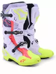 Alpinestars Ajosaapas Vented Tech 10 Lila/Fluo Keltainen/Pinkki, 43 - Duell ajovarusteet - 39483 - 1