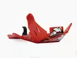 AXP Xtrem HDPE Skid Plate Red Gas-Gas EC250F/EC350F 21-23 - Duell MP varaosat ja tarvikkeet - 86473 - 1