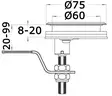 Cam Latch flush latch w/lock - Duell venetarvikkeet - 5193 - 1