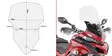 Givi Spoileripleksi kirkas 59 x 43 cm (k x l) Multistrada 1200 (15) - Duell MP varaosat ja tarvikkeet - 100273 - 1