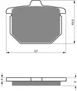 GOLDFREN Jarrupalat 078 Ceramic carbon AD - Duell MP varaosat ja tarvikkeet - 67463 - 1