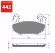 GOLDFREN Jarrupalat 442 Ceramic Carbon AD - Duell MP varaosat ja tarvikkeet - 67143 - 1