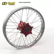 Haan wheel CRF250/450 95- 21-1,60 RED HUB/SILVER RIM/BLACK SPO/BLACK NIP - Duell MP varaosat ja tarvikkeet - 63113 - 1