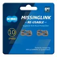 Ketjulukko KMC MissingLink 10R EPT Silver 11/128" 2kpl/pkt - Duell polkupyörien varaosat ja tarvikkeet - 8483 - 1