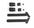 Kit ext. Toothed band BLACK + button +screws STEALTH - Duell ajovarusteet - 47043 - 1