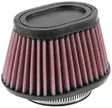 K&N Universal Clamp-On Air Filter 2-7/16"Flg 4-1/2" X 3-3/4"B 3-1/2" X 2-1/2"T - Duell MP varaosat ja tarvikkeet - 127173 - 1