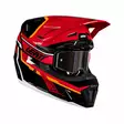 Leatt Kypärä+Ajolasit Moto 7.5 XL 61-62cm Punainen V26 - Duell ajovarusteet - 45753 - 1