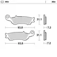 Moto-Master Jarrupalat Yamaha eteen: YZ125/250 2008> eteen YZF250 2007> eteen - Duell MP varaosat ja tarvikkeet - 120923 - 1