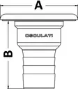 Osculati clever kansiruuvike FUEL 38mm - Duell venetarvikkeet - 5833 - 1