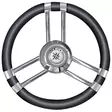 Osculati Steer.wheel C SS/black 350mm - Duell venetarvikkeet - 4703 - 1