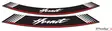 Puig Kit 8 Rim Strips Hornet C/Silver - Duell MP varaosat ja tarvikkeet - 92953 - 1