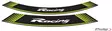 Puig Kit 8 Rim Strips Racing C/Green - Duell MP varaosat ja tarvikkeet - 92493 - 1
