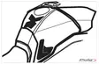 Puig Tank Pad + Side Part Mt-09 Tracer 15-17'C/Carbon - Duell MP varaosat ja tarvikkeet - 90723 - 1