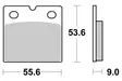Sbs Jarrupalat Ceramic - Duell MP varaosat ja tarvikkeet - 123373 - 1