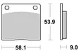 Sbs Jarrupalat Ceramic - Duell MP varaosat ja tarvikkeet - 123903 - 1