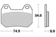 Sbs Jarrupalat Ceramic - Duell MP varaosat ja tarvikkeet - 124103 - 1