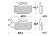 Sbs Jarrupalat Sintered Offroad - Duell MP varaosat ja tarvikkeet - 123303 - 1