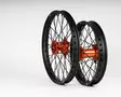Sixty5 KTM Musta/Oranssi Enduro 1.6-21"/2.15-18" vannesarja - Duell MP varaosat ja tarvikkeet - 63593 - 1