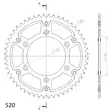 Supersprox Stealth Takaratas HO CR/CRF 87- Kulta 49 - Duell MP varaosat ja tarvikkeet - 118323 - 1