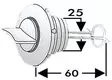 Tyhjennystulppa nylon 25mm - Duell venetarvikkeet - 6933 - 1