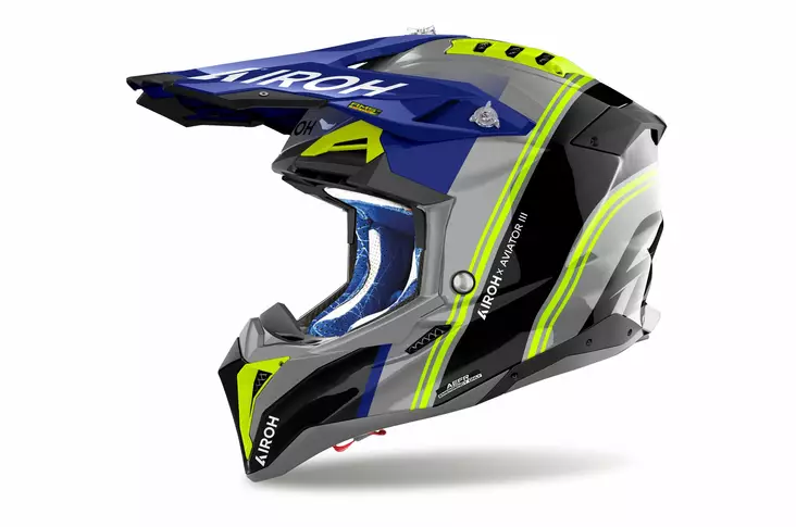 Airoh Kypärä Aviator 3 Hima Sininen Kiiltävä, XS - Duell ajovarusteet - 60114 - 1