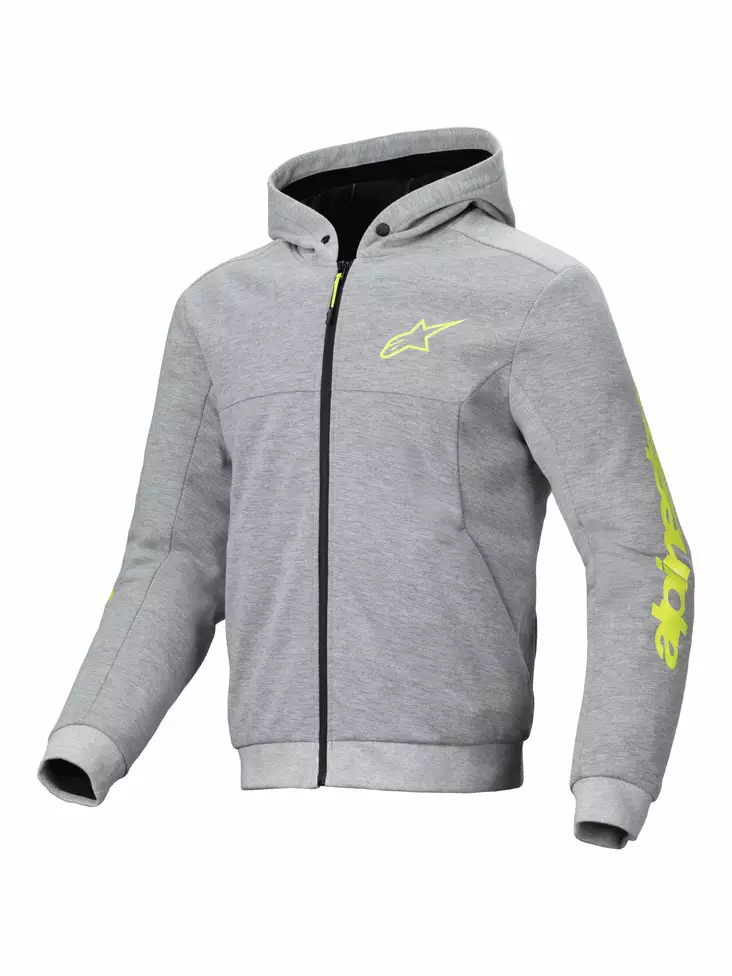 Alpinestars Ajohuppari Chrome v2 Harmaa/Keltainen Fluo, L - Duell ajovarusteet - 40684 - 1
