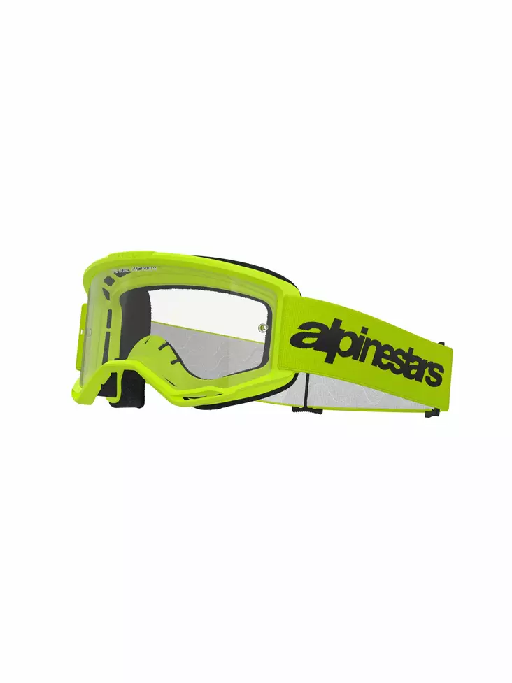 Alpinestars Ajolasit Vision 3 WORDMARK Keltainen Fluo Kirkas - Duell ajovarusteet - 37264 - 1