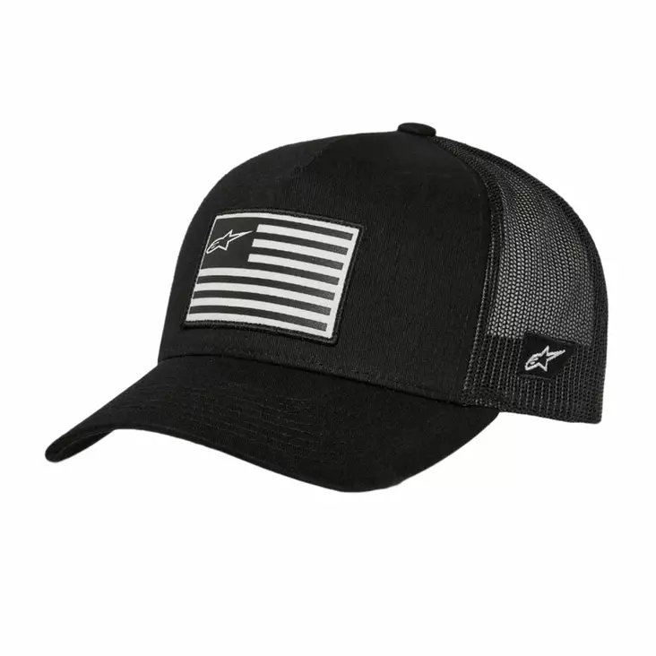Alpinestars Hat Flag Snapback Black/Black One Size - Duell ajovarusteet - 35474 - 1