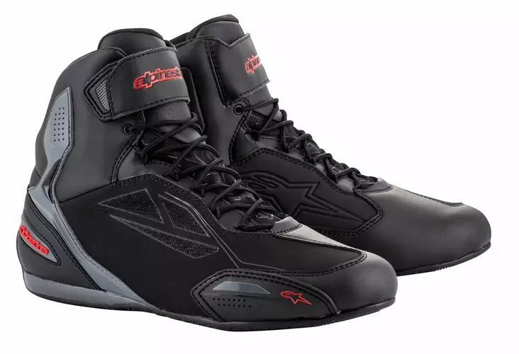 Alpinestars Kenkä Faster-3 Drystar Musta/Harmaa/Pun., 44 - Duell ajovarusteet - 37384 - 1